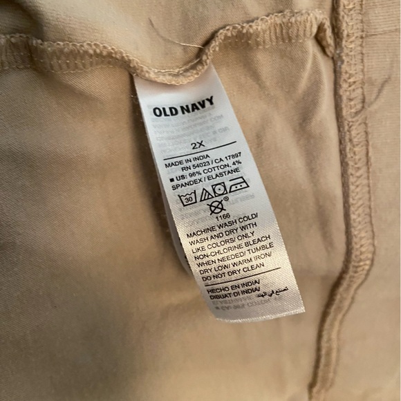 Old Navy Tan Wide-Leg Pants; 2X - Picture 3 of 3